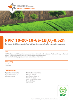 NPk+ 10-20-10-6S-1B O -0.5Zn