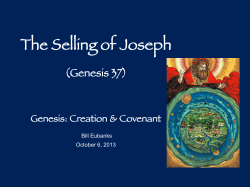 The Selling of Joseph - Holland Road Fellowship