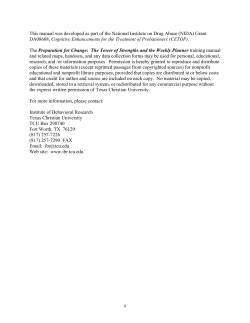 The Weekly Planner Quote Cards - Institute of Behavioral Research