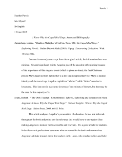 Purvis 1 Heather Purvis Ms. Myself IB English 13 June 2012 I Know