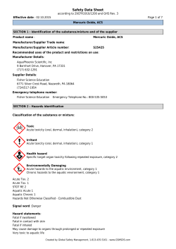 Safety Data Sheet - Fisher Scientific