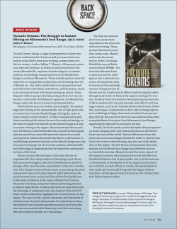 Book Review - Taconite Dreams: The Struggle to