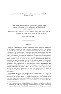 Rat-control procedures on the Pacific islands, with special reference