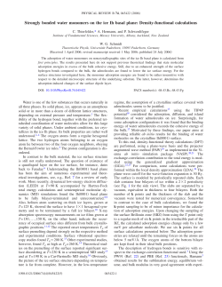 Strongly bonded water monomers on the ice Ih basal plane: Density