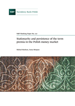 Stationarity and persistence of the term premia
