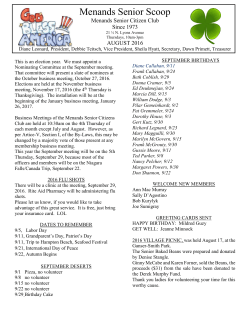 senior scoop august 2016