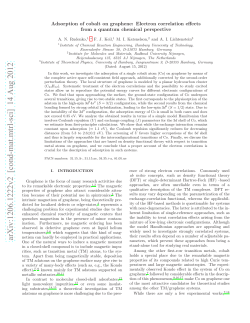 Adsorption of cobalt on graphene: Electron correlation effects from a