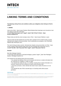 Linking Terms and Conditions
