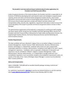 The Gerald R. Ford International Airport Authority Board - ACI-NA