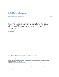 Bridging Cultural Barriers in Bicultural Projects - Purdue e-Pubs