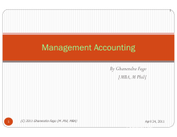 Management Accounting