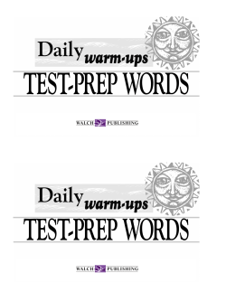 TEST-PREP WORDS