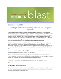 Tax Filing Reminder for On-Exchange Individual and Family Plan