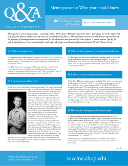 Meningococcus - Children`s Hospital of Philadelphia