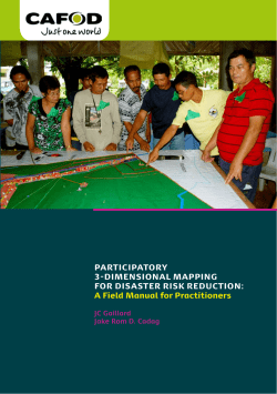 ParticiPatory 3-Dimensional maPPing For Disaster risk reDuction: a