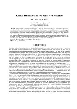 Kinetic Simulations of Ion Beam Neutralization