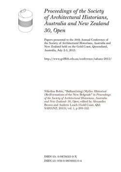 Balkan(ising) Myths - Griffith University