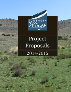 Southern Wings 2014-2015 Projects