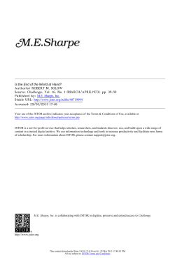 Is the End of the World at Hand?