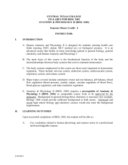 CENTRAL TEXAS COLLEGE SYLLABUS FOR BIOL 2402
