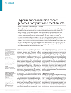 Hypermutation in human cancer genomes: footprints and mechanisms