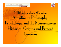 Attention in Philosophy, Psychology, and the Neurosciences