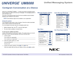 Conversation at a Glance -