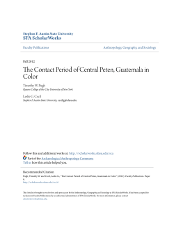 The Contact Period of Central Peten, Guatemala in Color