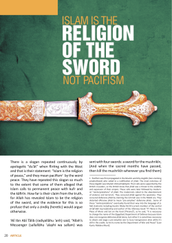 There is a slogan repeated continuously by