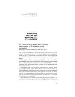 philosophy, history, and methodology of economics