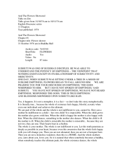 And The Flowers Showered