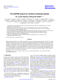 The SOPHIE search for northern extrasolar planets