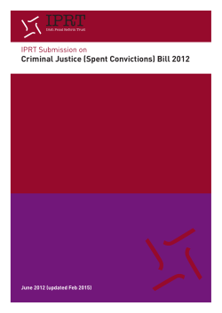 IPRT_Spent_Convictio.. - Irish Penal Reform Trust