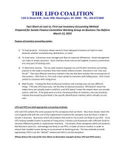 the lifo coalition - National Association of Wholesaler