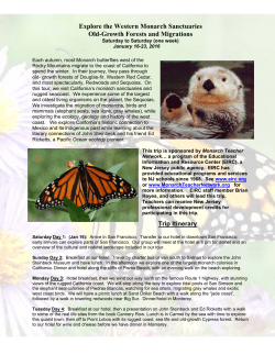 Explore the Western Monarch Sanctuaries Old