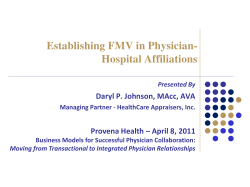 Establishing FMV in Physician-Hospital Affiliations