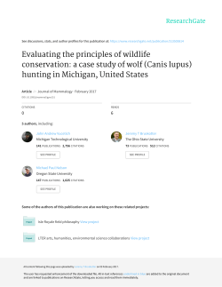 Evaluating the principles of wildlife conservation
