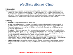 Redbox Movie Club