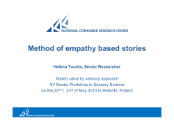 Method of empathy based stories