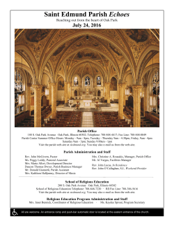 Saint Edmund Parish Echoes