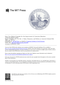 Some Very Modest Proposals for the Improvement of American