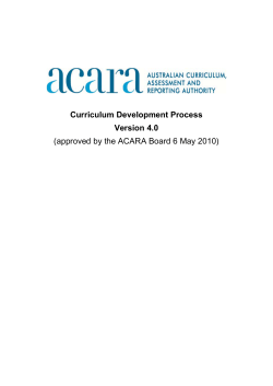 Curriculum Development Process