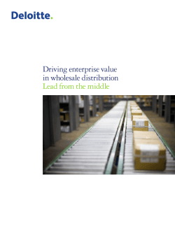Driving enterprise value in wholesale distribution Lead