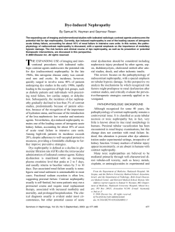 Dye-Induced Nephropathy