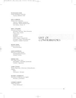 list of contributors