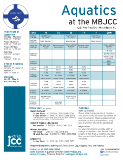 at the MBJCC - Miami Beach JCC