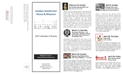 April 9, Sunday - Jacobus Vanderveer House