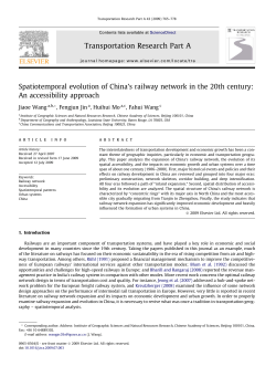 Spatiotemporal evolution of China`s railway network in the 20th
