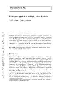 Phase-space approach to multi