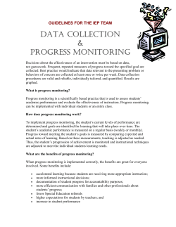 GUIDELINES FOR THE IEP TEAM